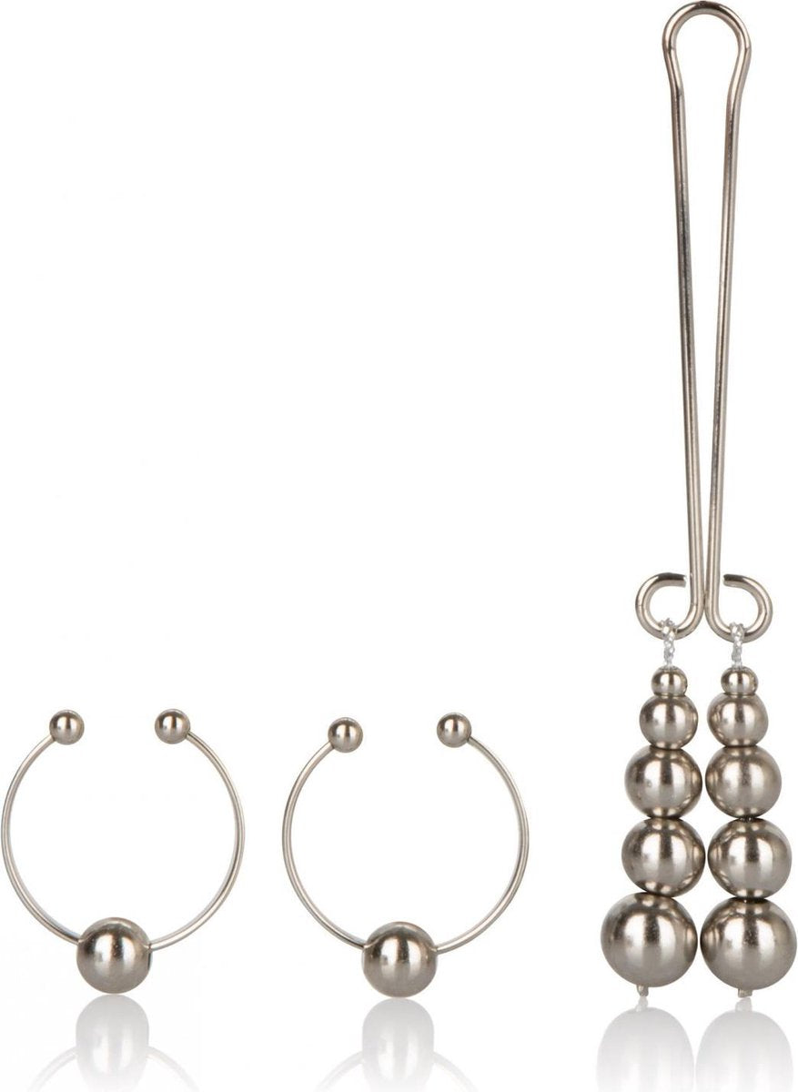 California Exotic Novelties Nipple & Clitoral Body Jewerely - Sieraden - Zilver