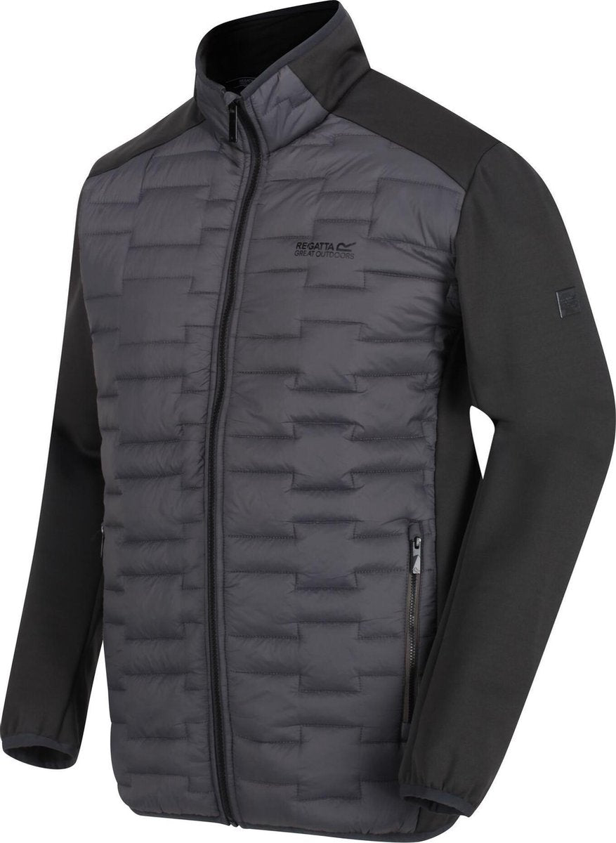 Regatta Wandeljas Clumber Heren Synthetisch Dons Grijs Maat S