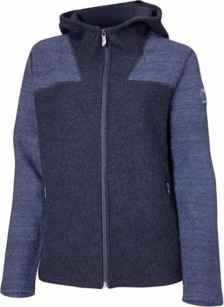 Ivanhoe Outdoorvest Annie Dames Wol Grijs/navy Maat 44