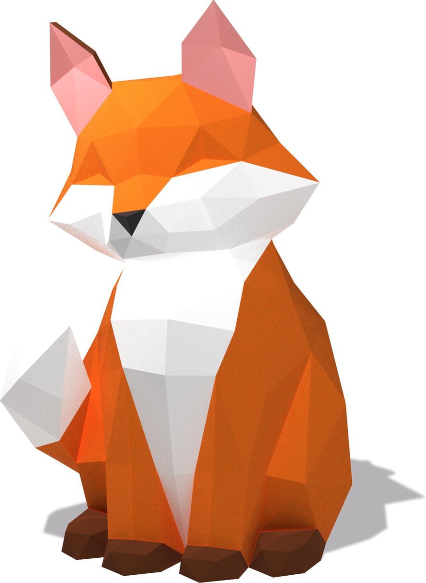 3D Papercraft-Kit Vos | doe het zelf pakket