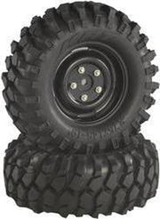 Absima - 1:10 Crawler Complete Wielen Offroad V Block - Zwart - 2 stuks