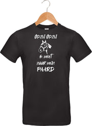 mijncadeautje - T-shirt unisex - zwart - Opzij opzij