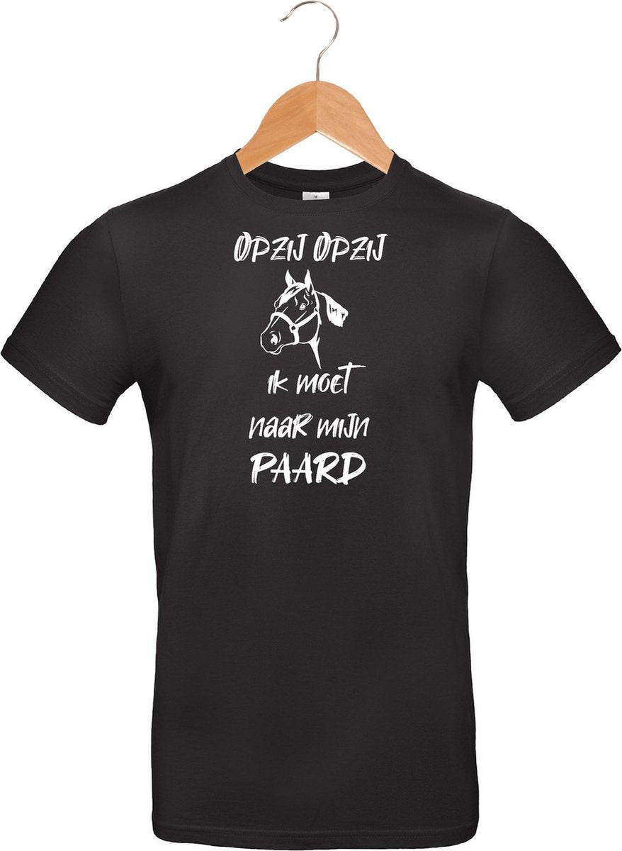 mijncadeautje - T-shirt unisex - zwart - Opzij opzij