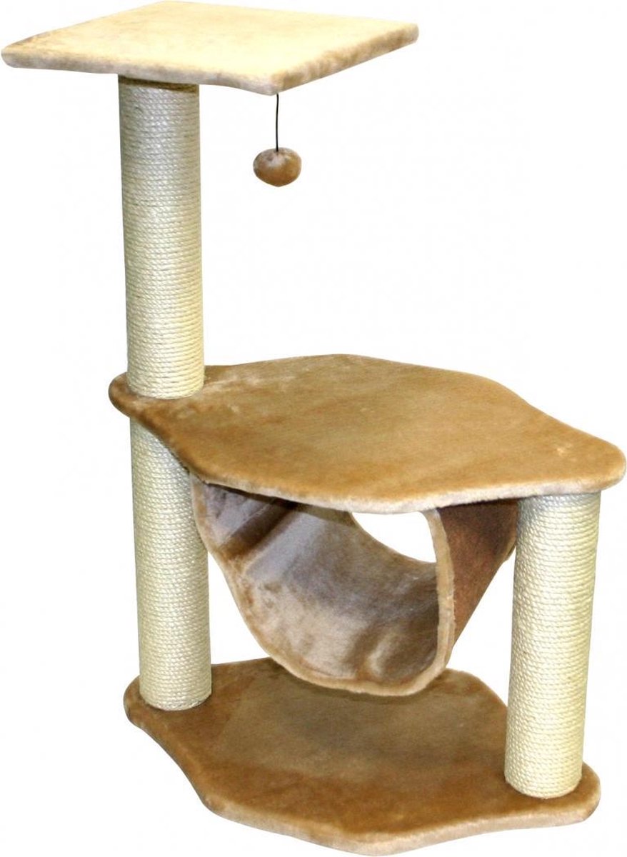 Duvo+ Krabpaal Kairo - Krabpaal - 62 cm x 37 cm x 86 cm - Beige