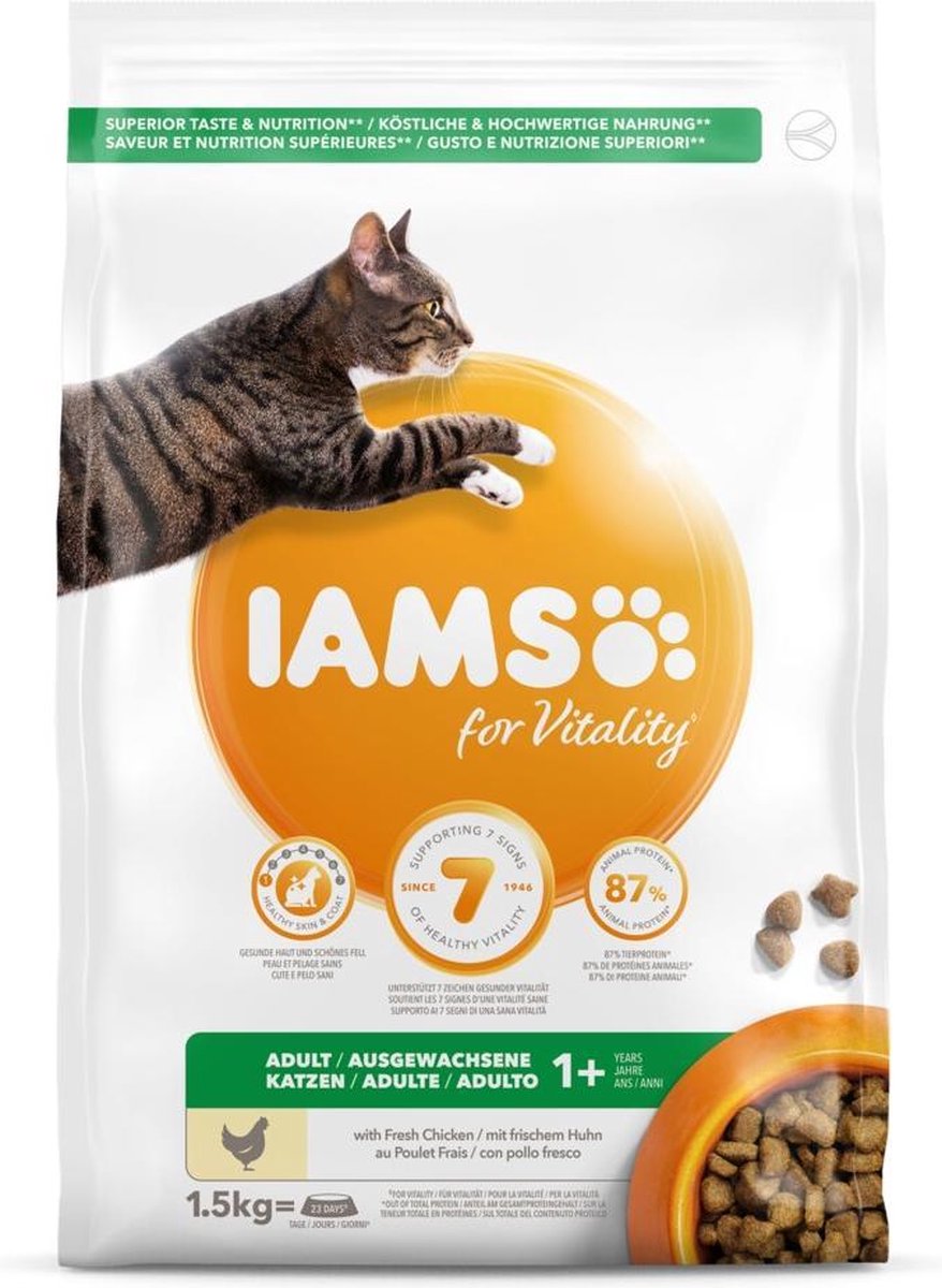 4x Iams Kat Adult Kip 1