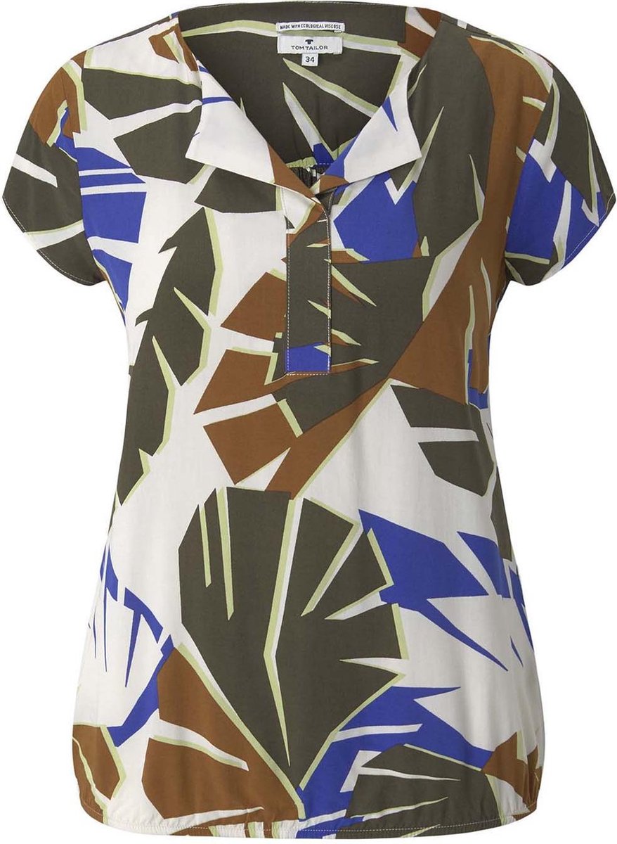 Tom Tailor blouse Donkergroen-38 (M)