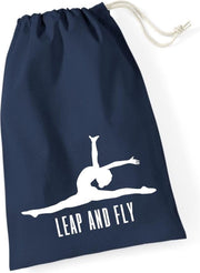 Sparkle&Dream Leertjes/Lusjes Tasje 'Leap and Fly' Navy