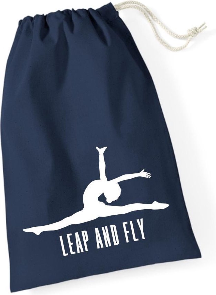 Sparkle&Dream Leertjes/Lusjes Tasje 'Leap and Fly' Navy