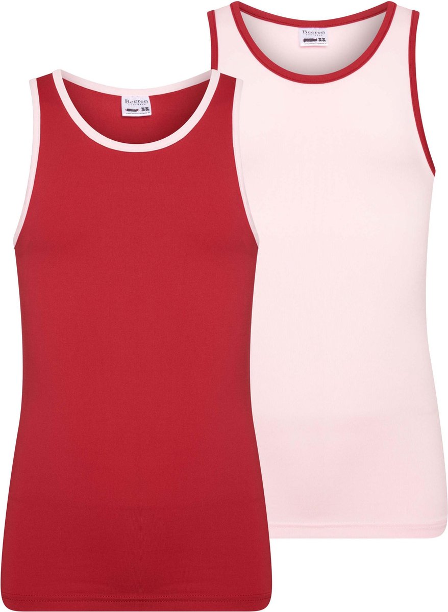 Beeren 2-Pck Mix&Match M. Hemd Mix L.Roze/D.Rood 170/176