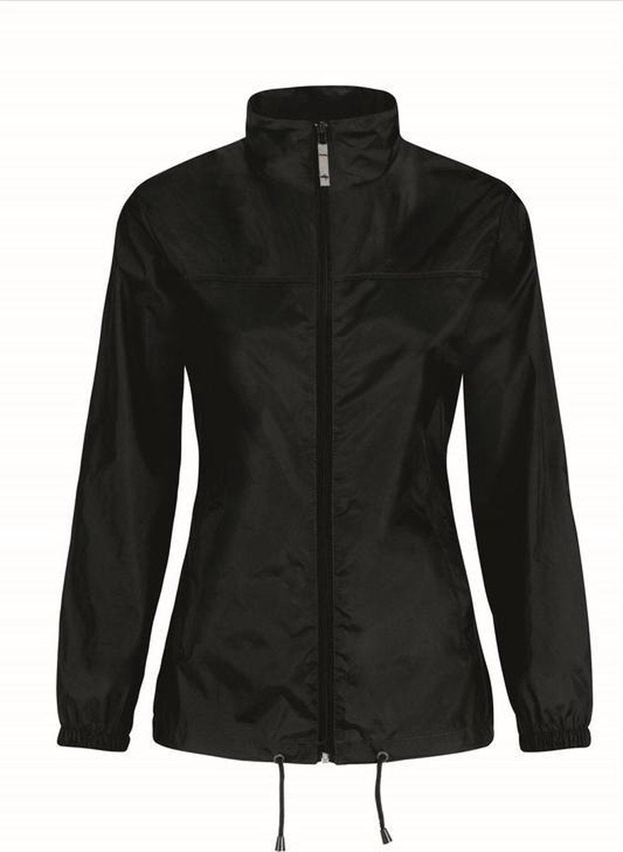 Windjas/regenjas voor dames zwart maat XS