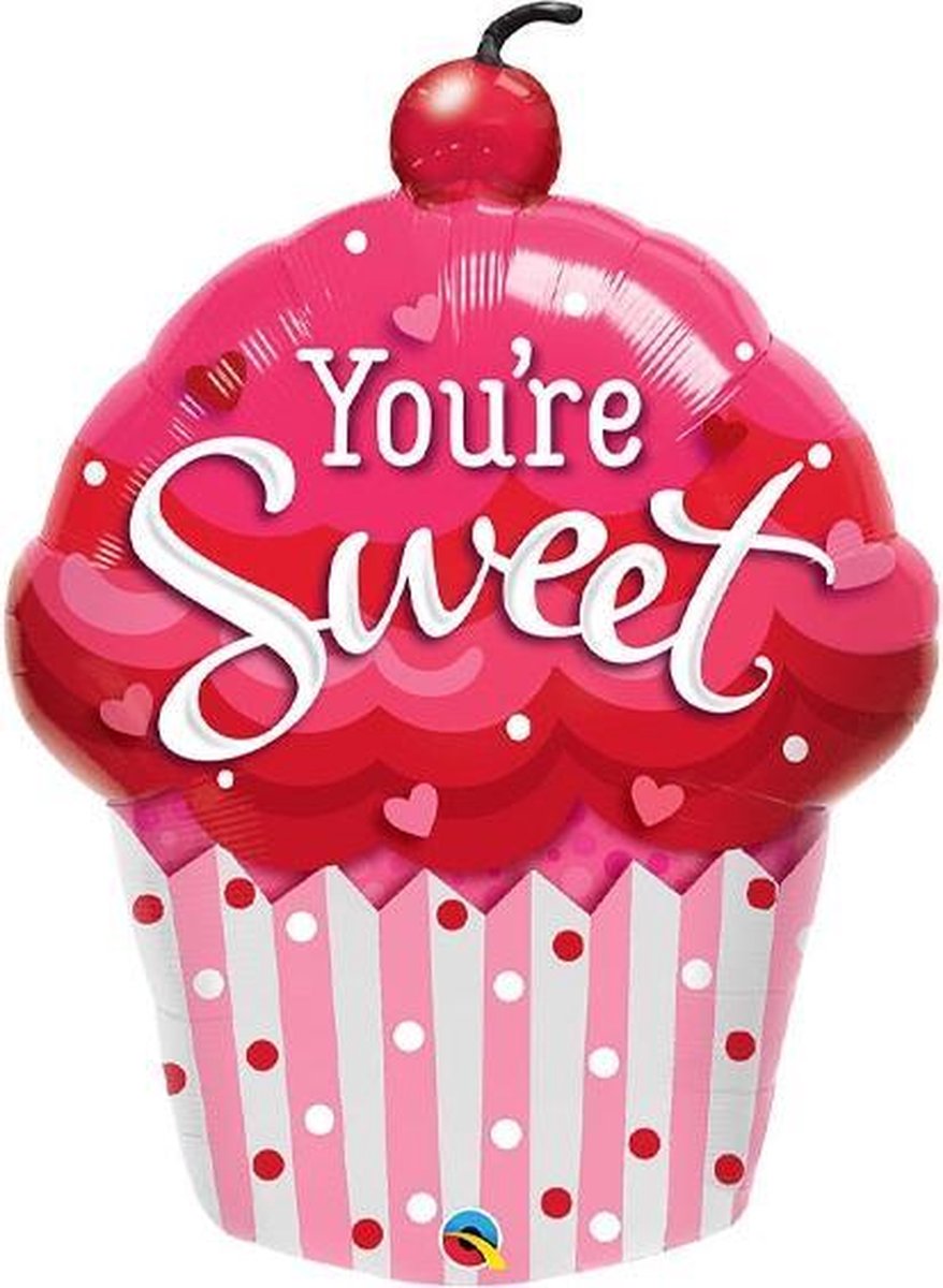 Folieballon XL Cupcake You're Sweet 89 cm