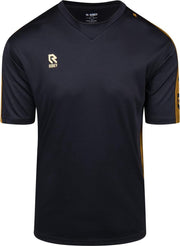 Robey Performance Shirt voetbalshirt kinderen korte mouwen (maat 152) - Zwart/Goud