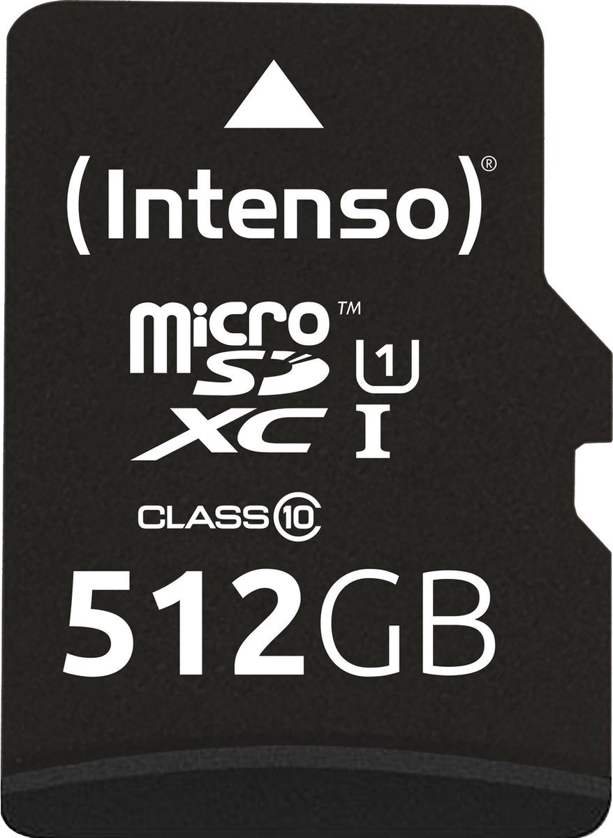 Intenso microSD Karte UHS-I Premium flashgeheugen 512 GB Klasse 10