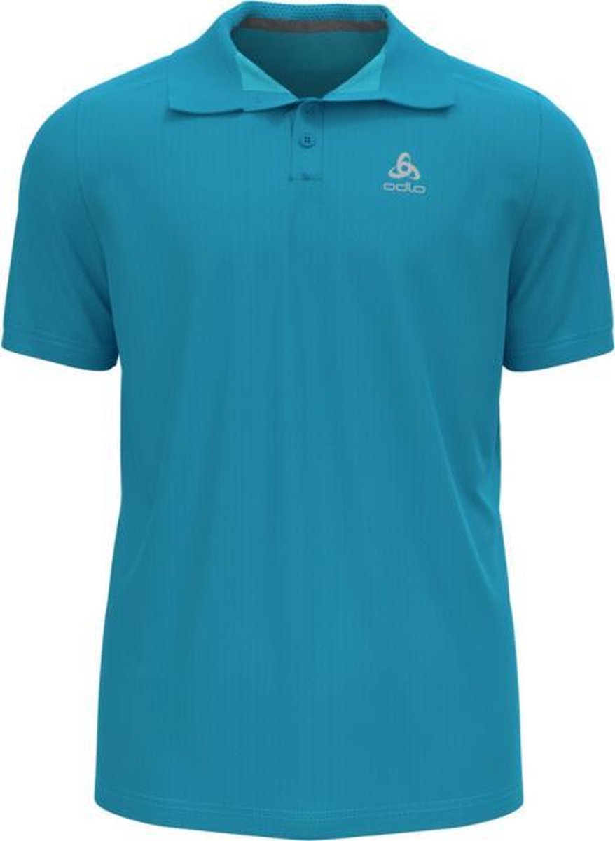 Polo Shirt S/S F-Dry Heren Blue Maat S