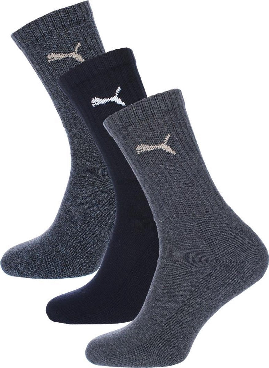 PUMA Regular Sport 3P Sokken - Maat 39-42