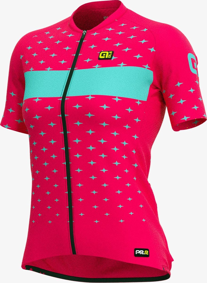 Ale Dames Fietsshirt Korte Mouwen Graphics PRR Stars - Strawberry - XXL - Valt klein