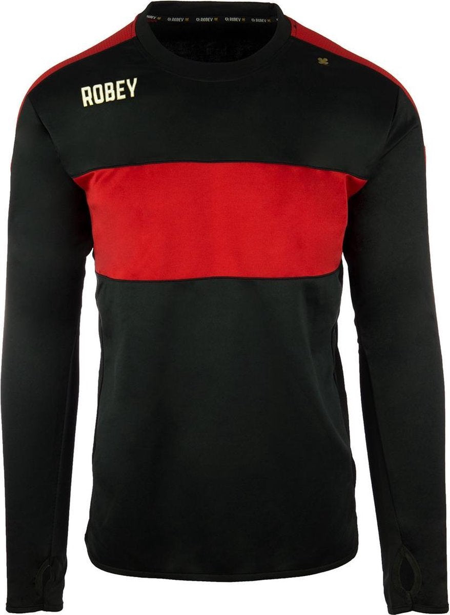 Robey Sweater - Voetbaltrui - Black/Red - Maat 128