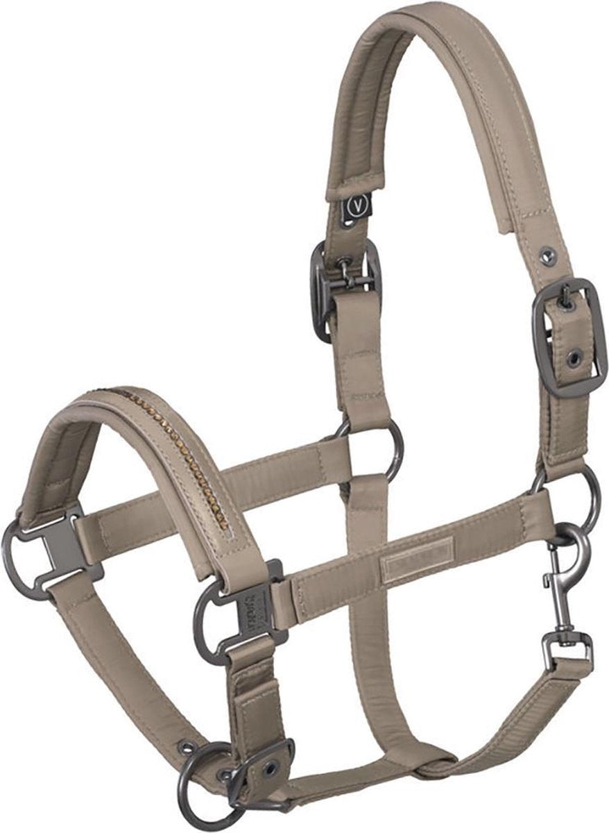 Eskadron Halster  Classic Double Pin Glossy Crystal - Light Brown - full