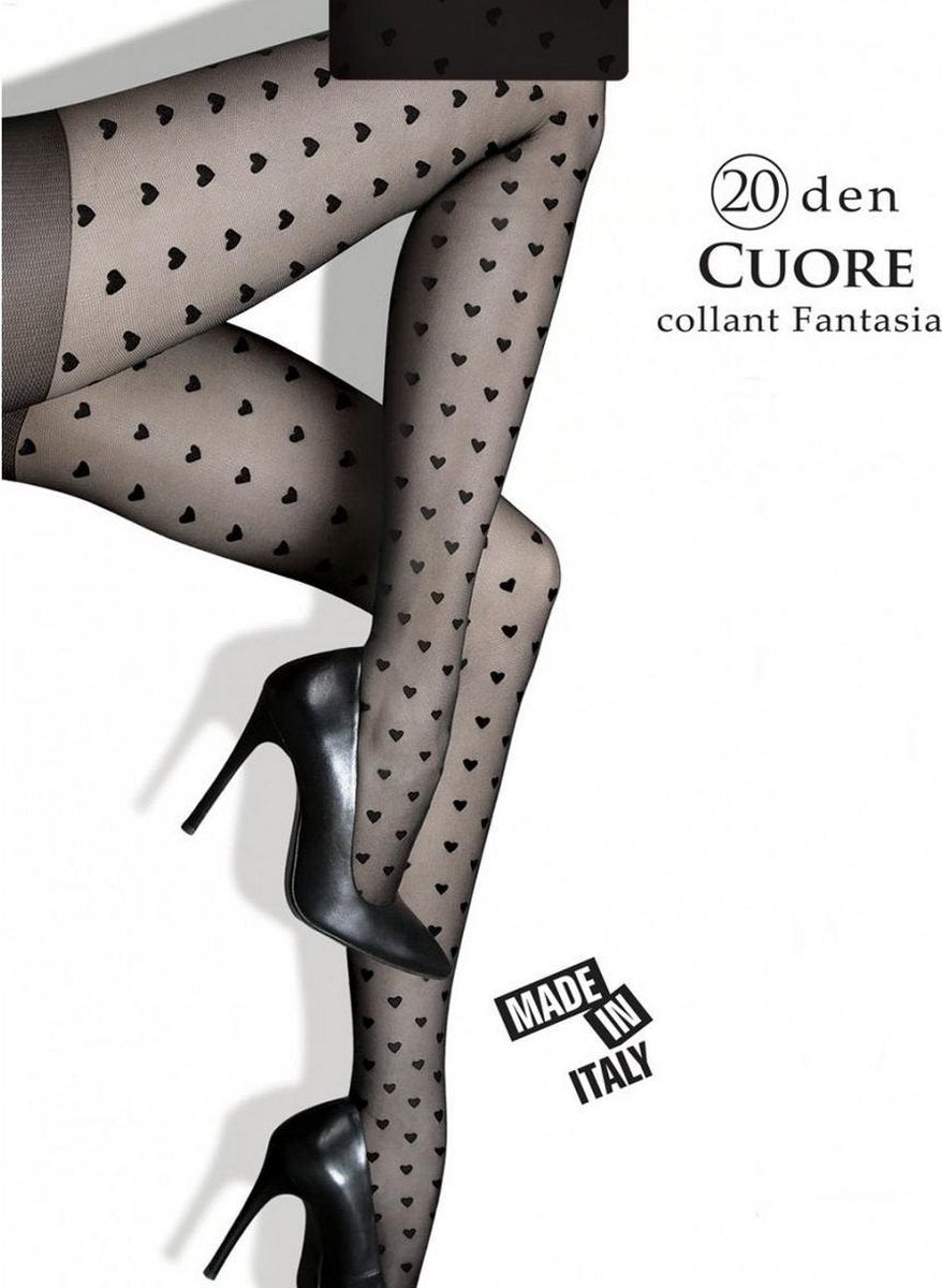 Lores panty met hartjes Cuore 20DEN