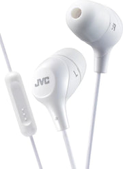 JVC HA-FX38M-W JVC Marshmallow Remote In-Ear Stereo Headphone White