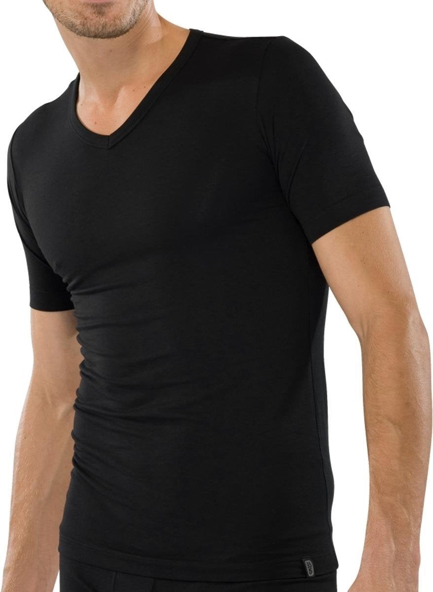 Schiesser 95/5 Heren Ondershirt - Zwart - Maat XXL