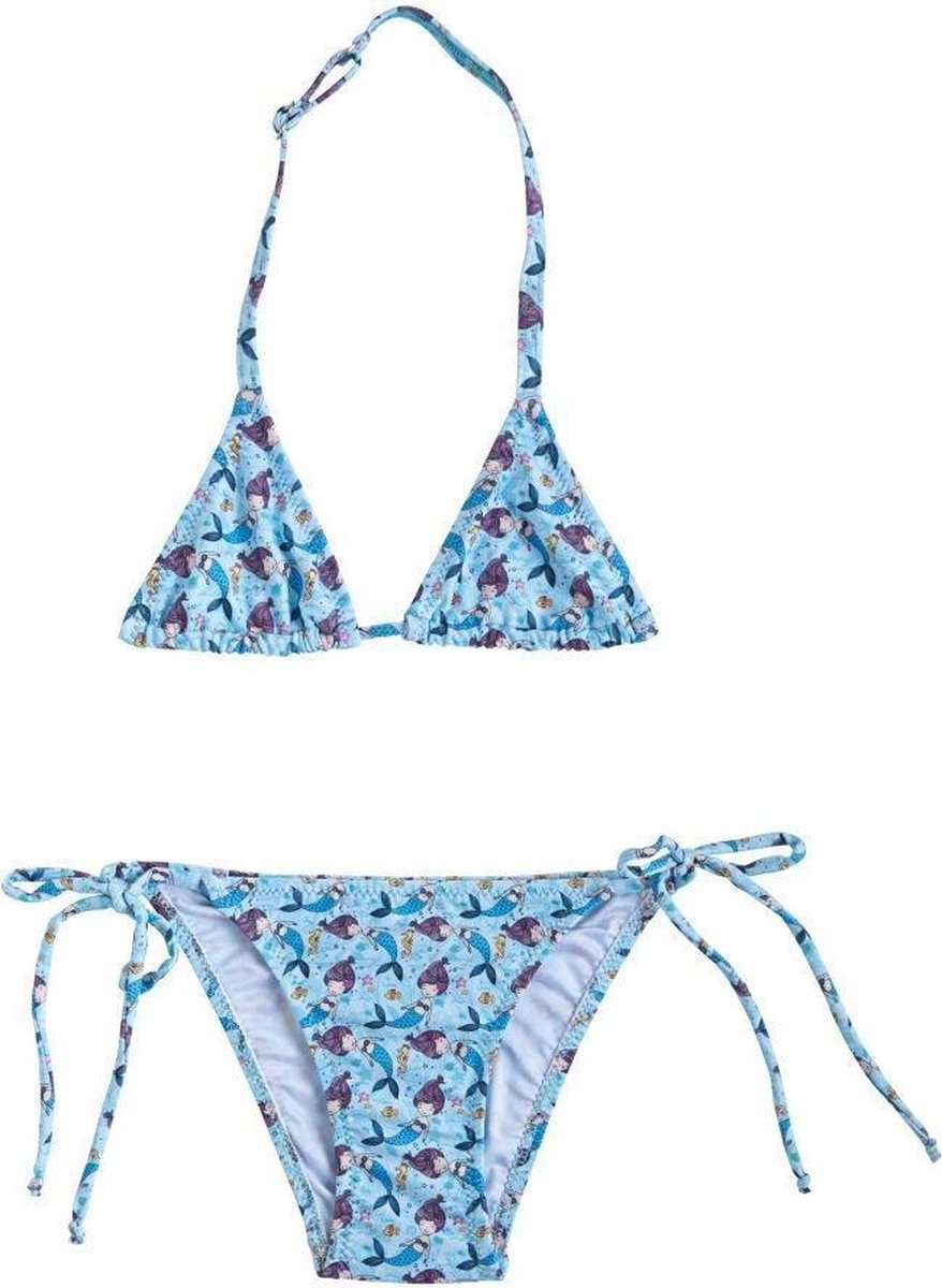 Slipstop Bikini Zeemeermin Blauw Meisjes Maat 110