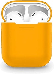 AirPods Hoesje - Siliconen Bescherm Case Hoesje - Oranje - Smartphonica
