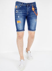 Local Fanatic Denim Shorts Heren Slim Fit - 1049 - Blauw - Maten: 31