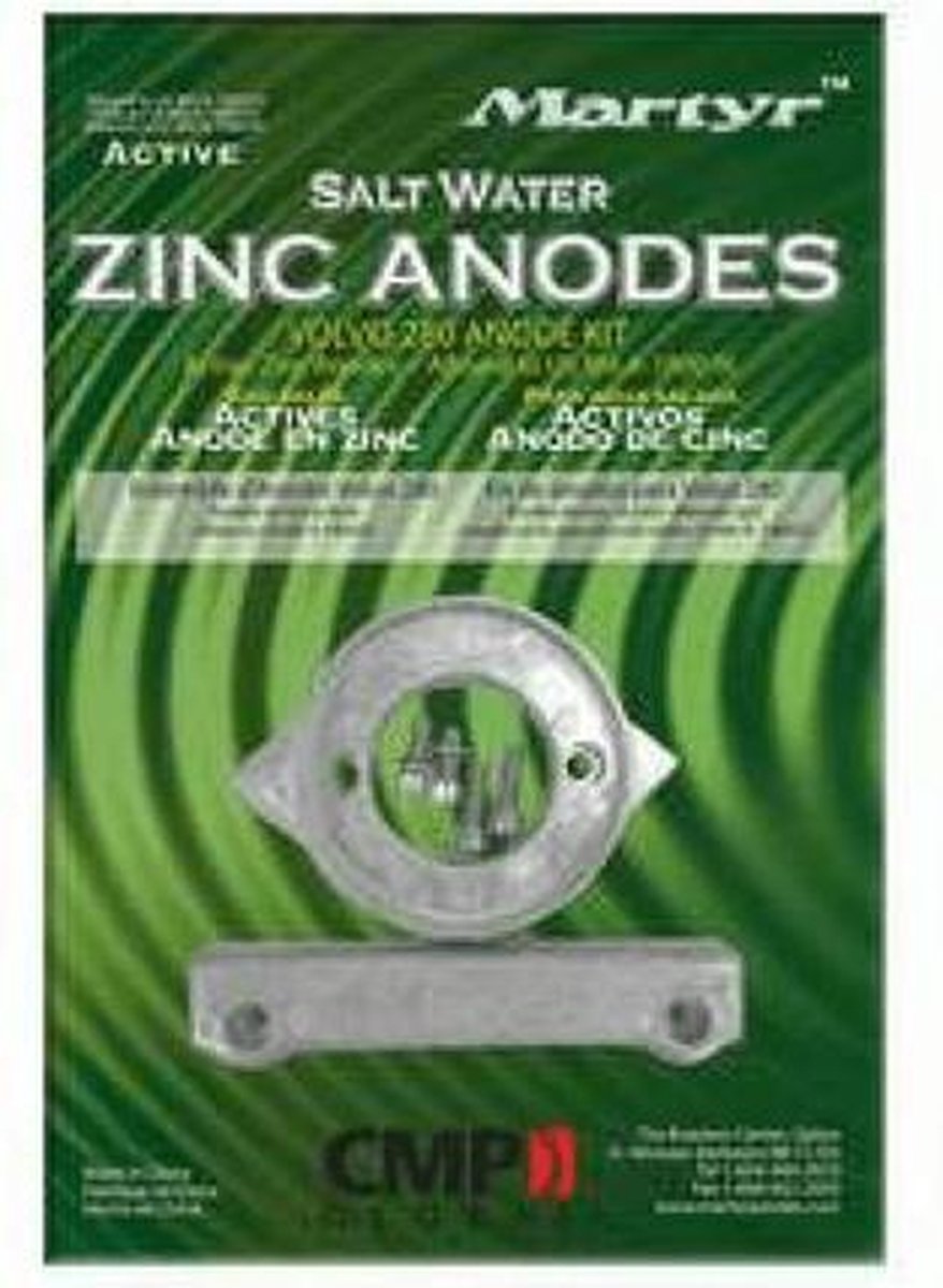 Volvo Penta 280 Anodeset Zink- Martyr