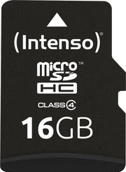 Intenso 3403470 flashgeheugen 16 GB MicroSDHC Klasse 4