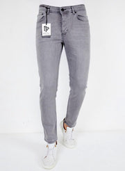 TRUE RISE Heren Jeans Regular Fit - A61.H - Grijs - Maten: 36