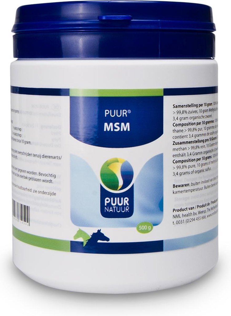 Puur Natuur Msm Voor Paard En Pony - 500 GR