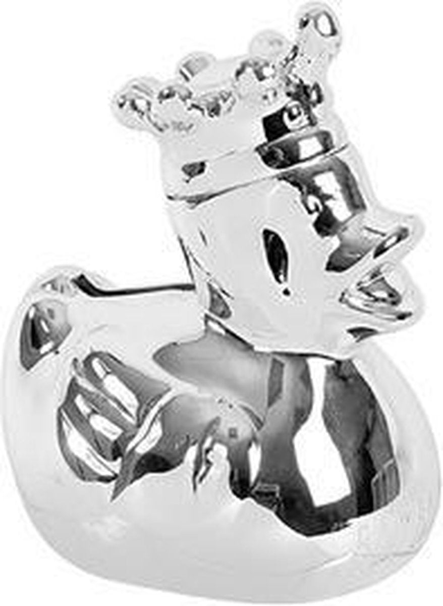 Silverplated Duck Moneybank