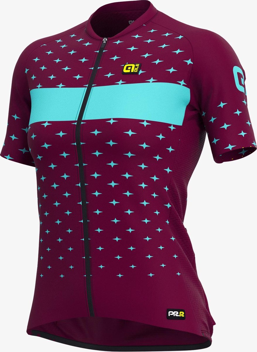 Ale Dames Fietsshirt Korte Mouwen Graphics PRR Stars - Bordeaux - XS - Valt klein