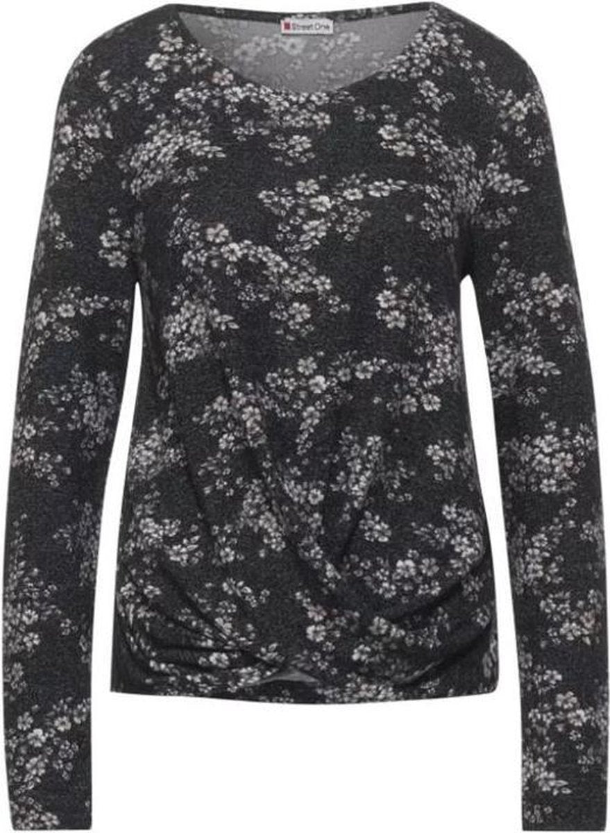 street one ltd qr printed shirt Black