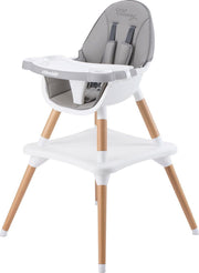 Kinderstoel 3 in 1 Classy grijs chipolino