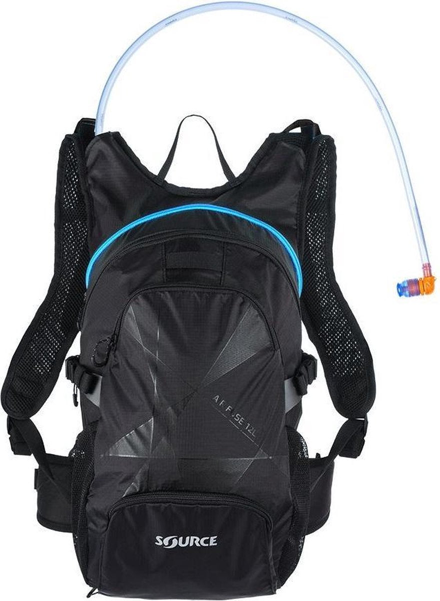 Source Drinkrugzak Air Fuse 12 Liter Nylon/mesh Zwart