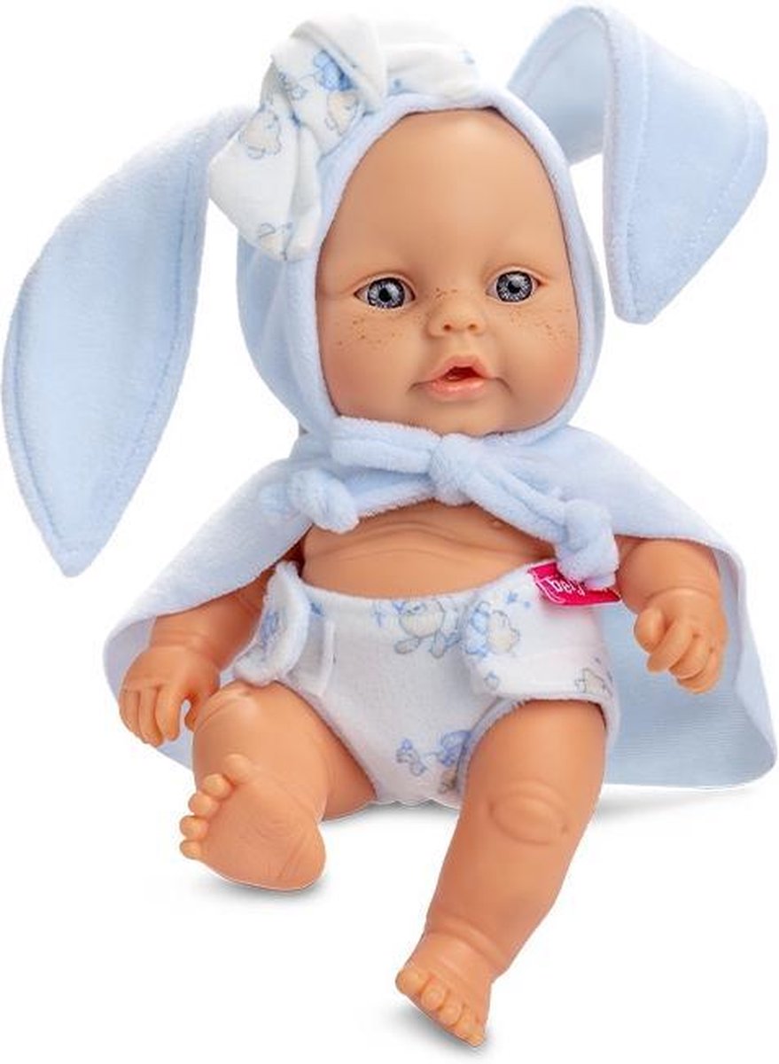 Berjuan Babypop Junior Pluche 24 Cm Blauw