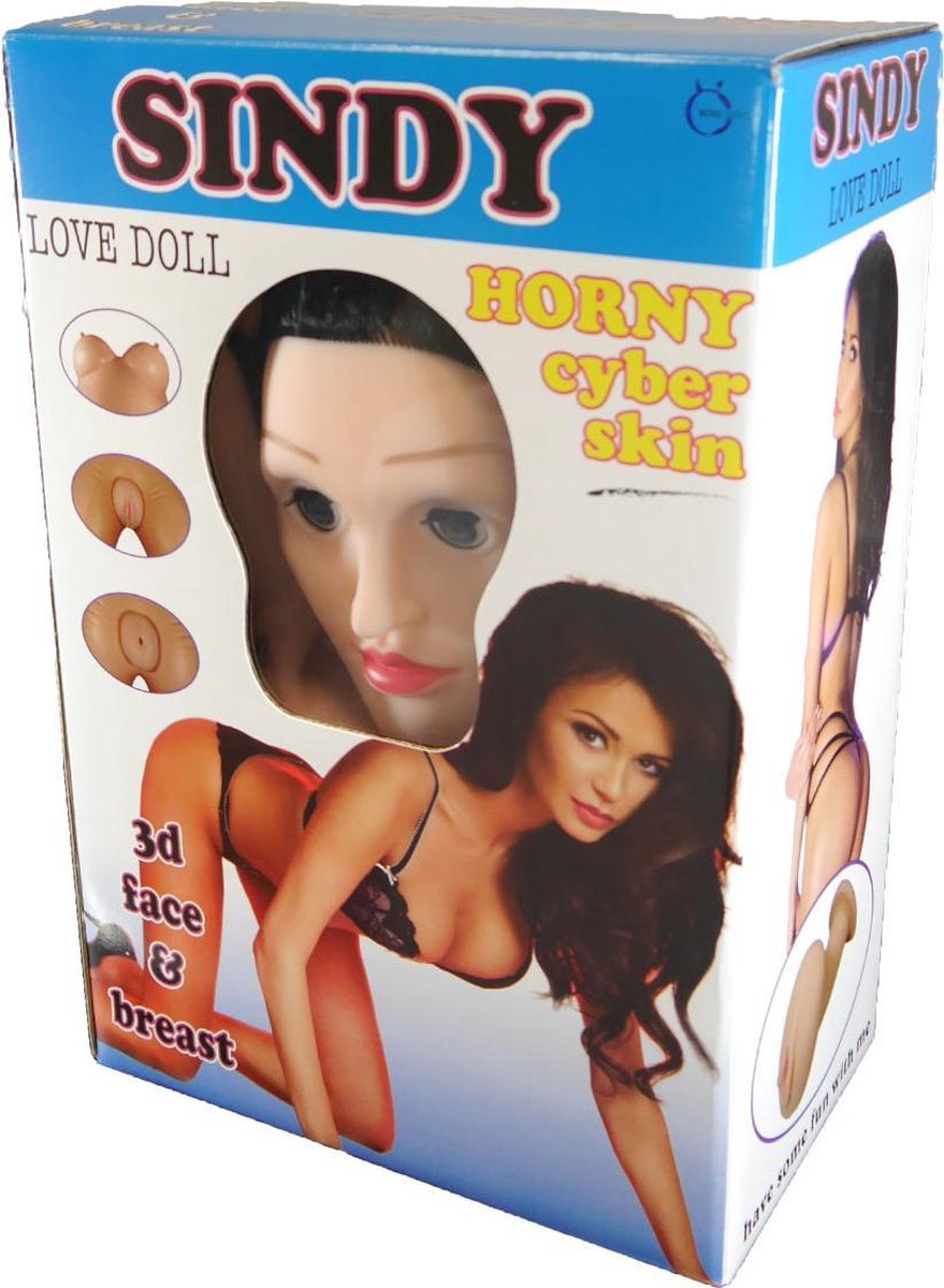 Bossoftoys - Sindy - Opblaaspop met echt gezicht - 26-00020