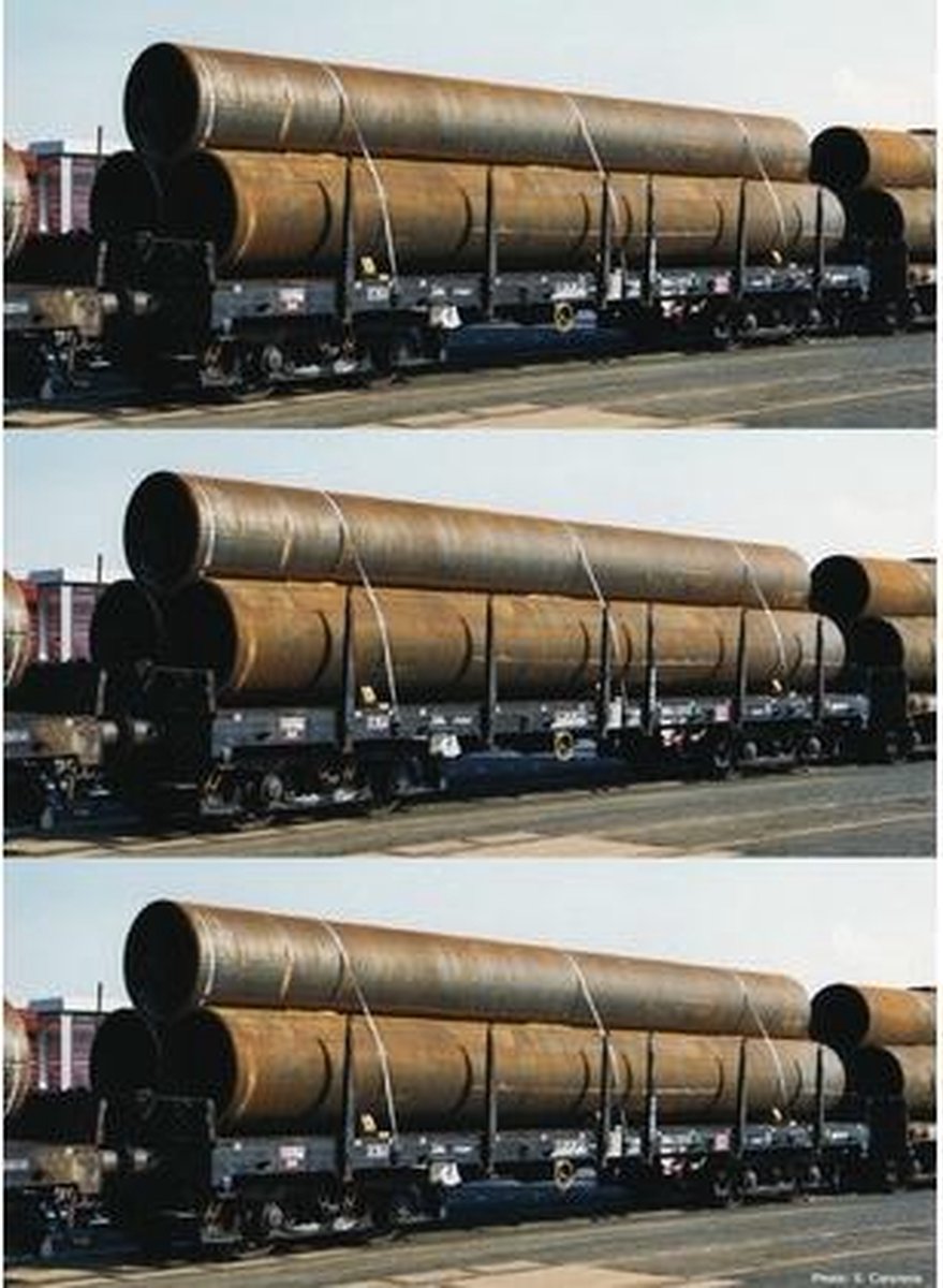 Fleischmann 826702 3-delig Set: platte wagen