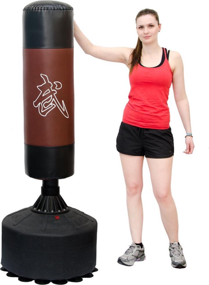 175cm staande bokszak - Bruin