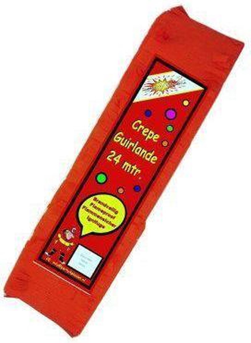 Crepe Guirlande brandveilig Rood