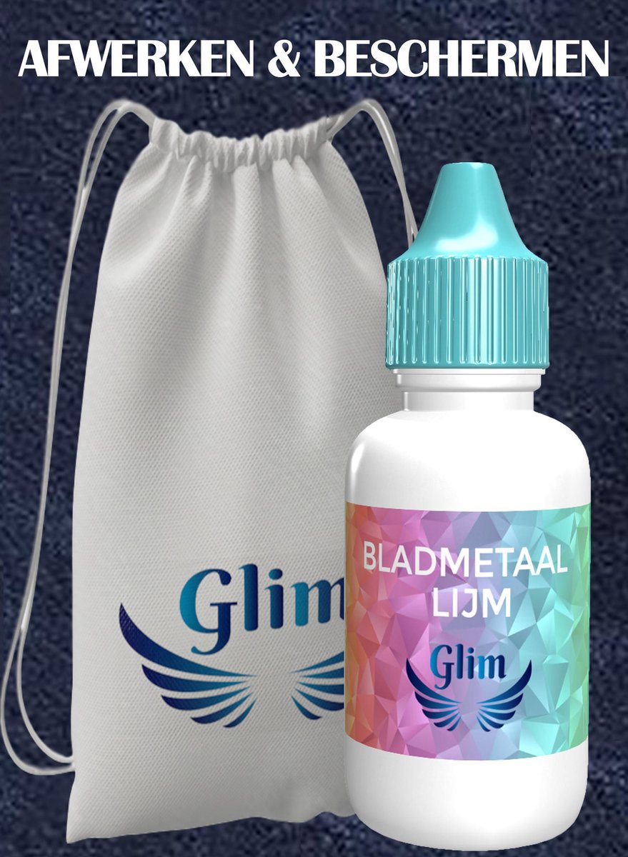 Glim® Lijm voor bladmetaal - Deco Primer - Bladgoud lijm - Luxe Spuitfles - Decolijm waterbasis - Extra Sterk - 100ML