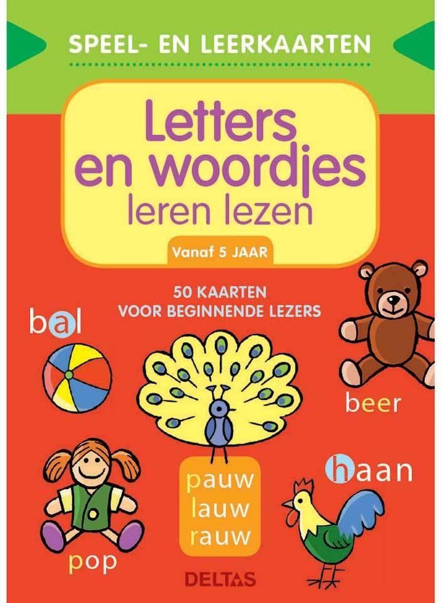 Deltas Educatief Boek Letters En Woordjes Leren Lezen