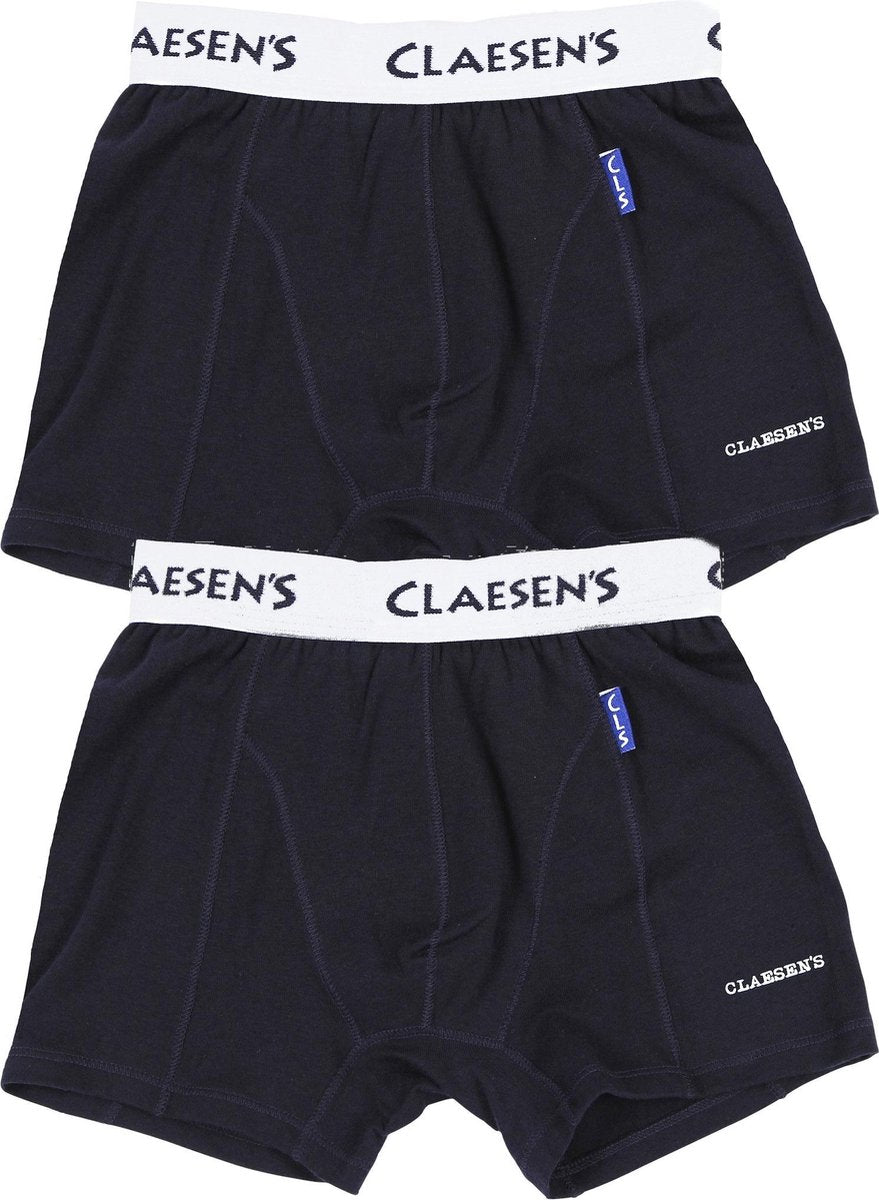 Claesen's Jongens 2-pack Boxershort - Navy - Maat 128-134