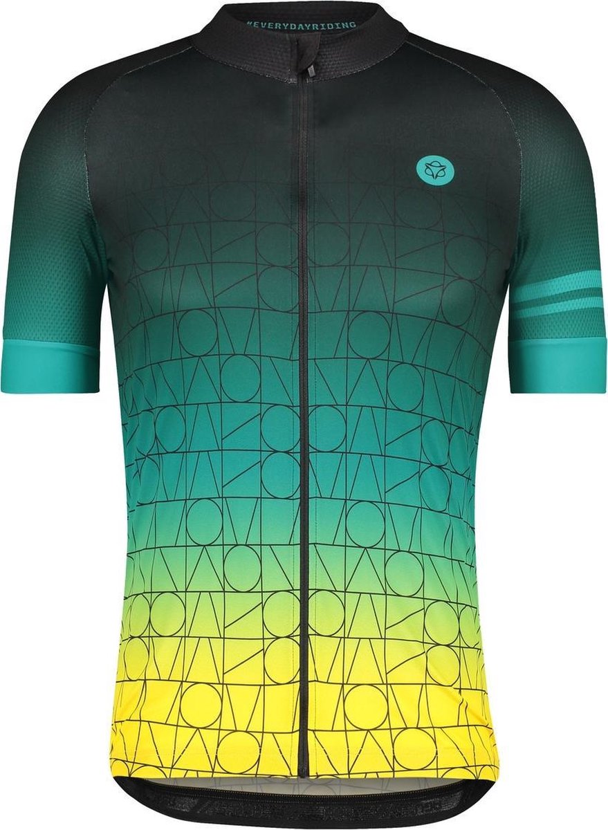 AGU Figures Fietsshirt Trend Heren Fietsshirt - Maat XXL - Groen