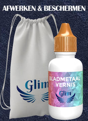 Glim® - Coating voor bladmetaal - Vernis bescherming op waterbasis - Finish - Leaf protect - Deco - Hobby - decoratie - Beschermt - NIEUW -100ml