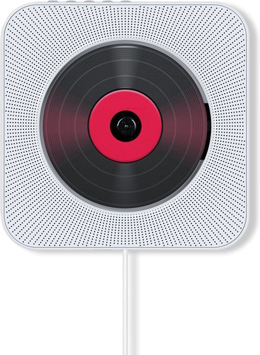 Innvision CD speler met radio en Bluetooth - Retro design - Ook voor kinderen - CD / Radio / USB / AUX / Bluetooth - Wit