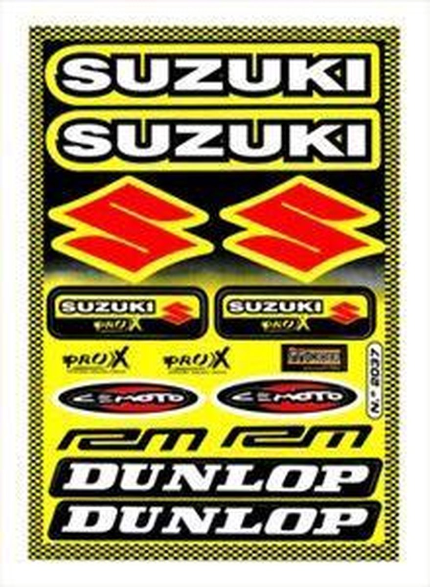 Stickerset Suzuki - Dunlop