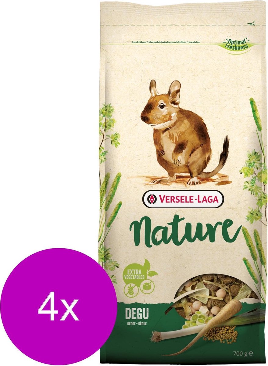Versele-Laga Nature Degu - Degoevoer - 4 x 700 g